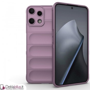 Magic Shield guminis dėklas su kameros apsauga - violetinis (Nothing Phone 3A Lite)